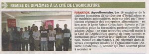 article presse remise diplomes formation cima
